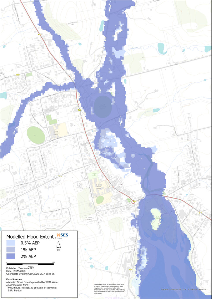Cygnet township flood map