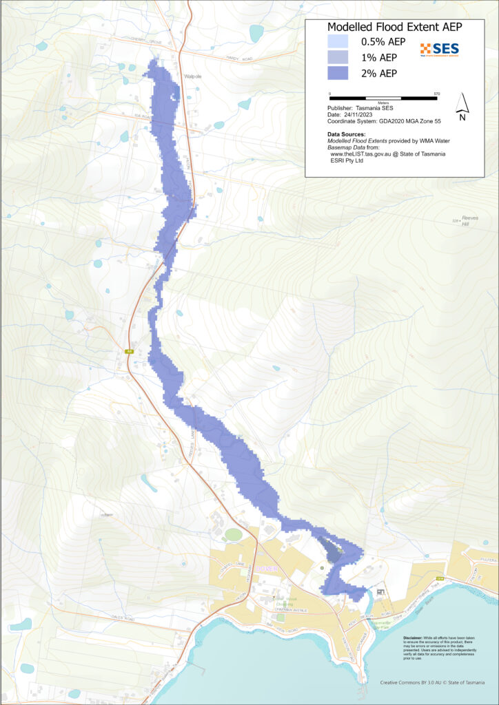 Flood map Dover township