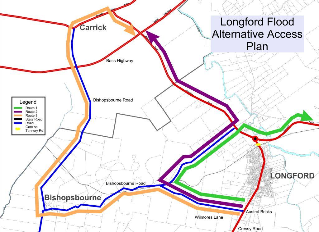 Longford flood alternative access plan - Northern Midlands Council